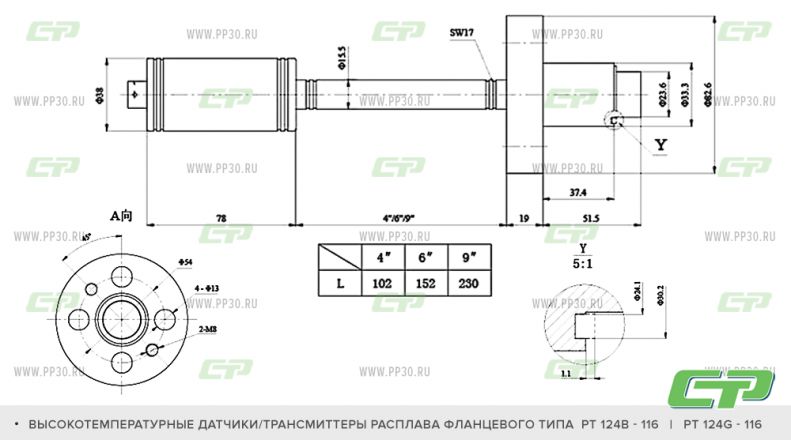 PT124B-116 PT124G-116 схема