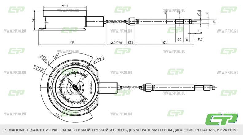 РТ124Y-615 - РТ124Y-615Т схема