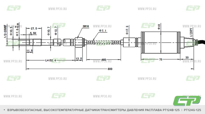 PT124B-125 PT124G-125 схема