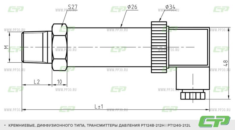 PT124B-212 PT124G-212 схема