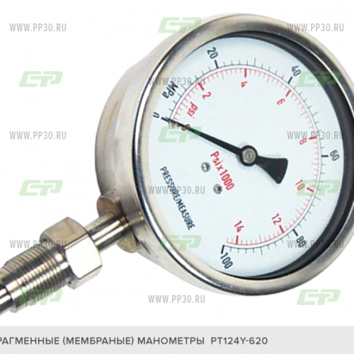 Стандартные диафрагменные РТ124Y-620/621/622